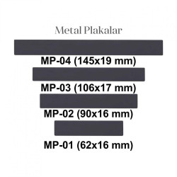Metal Plaka ( 90 x 17 mm )
